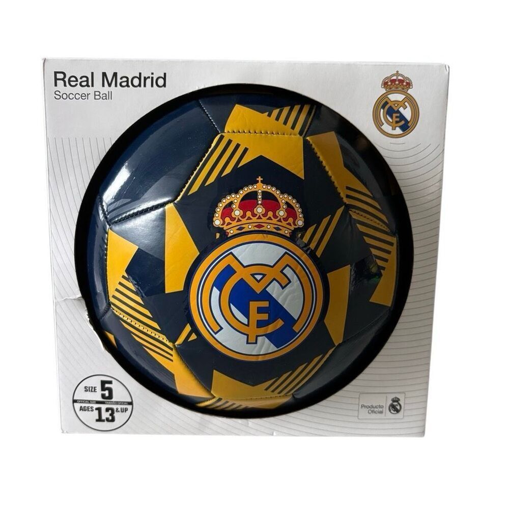 Real Madrid Size 5 Icon Sports Official Soccer Ball *New*